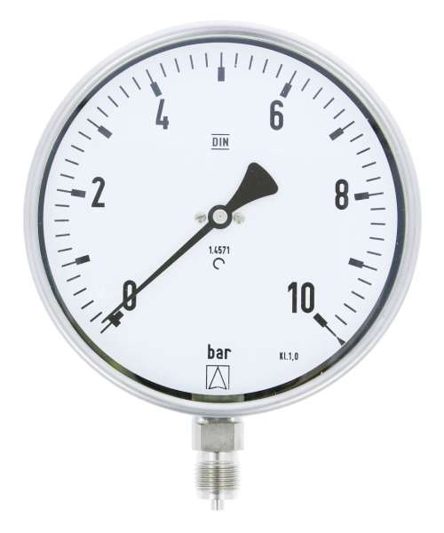 Rohrfedermanometer M-CU-160-V4V | M10